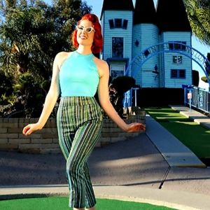 Pinup Girl Clothing Cool Cabana Trousers